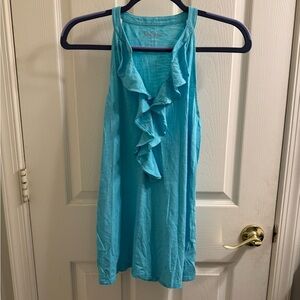Lilly Pulitzer Turquoise Cotton Tank Top